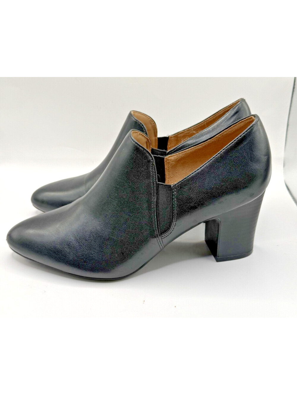 True Comfort Abella Greer Women's Loafers Sz 7.5M Dress Shoes Block Heel Booties